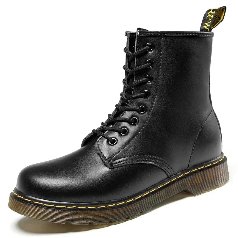 Designer Leather Men Boots Outdoor Mens Ankle Boots Winter Casual Shoes Lightweight Male Warm Work Boots Classic Handmade Boots