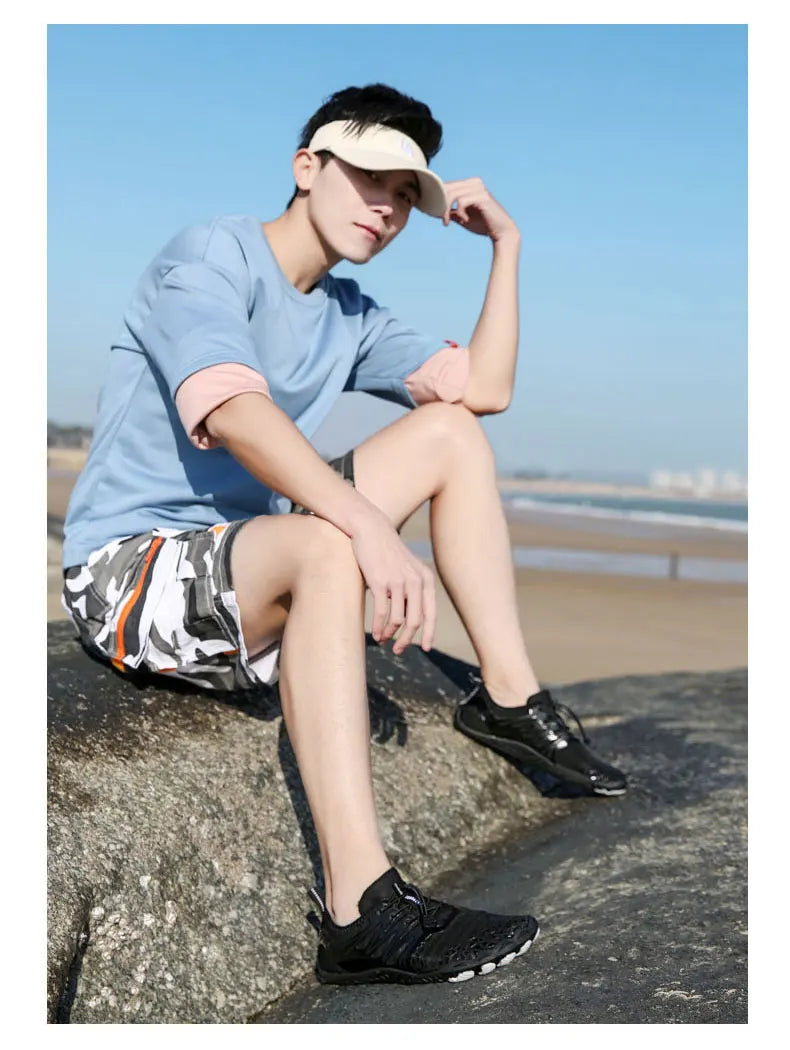EOCENE Men Women Barefoot Outdoor Sports Aqua Shoes Quick-drying Beach Swimming Fitness Wading Hiking Cycling Water Sneakers
