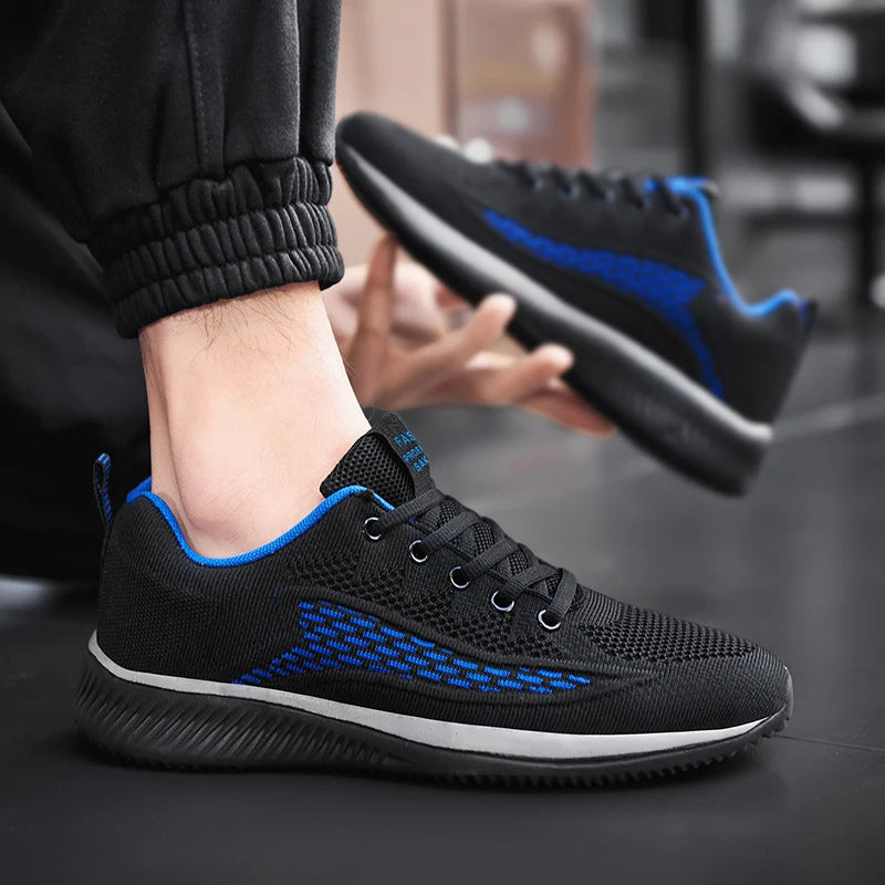 Men Running Sneakers Summer 2023 Men Sport Shoes Lightweight Classical Mesh Breathable Casual Shoes Male Fashion Tenis Masculino
