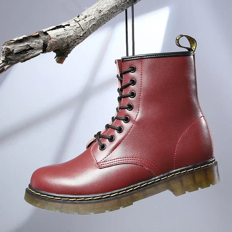 Designer Leather Men Boots Outdoor Mens Ankle Boots Winter Casual Shoes Lightweight Male Warm Work Boots Classic Handmade Boots
