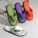 2025 new men's slippers summer PVC men's soft slippers outdoor sports thick anti slip cool slippers beach bathroom home sandals
