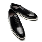 European Luxury Men Sneakers Genuine Cow Leather Monk Strap Basic Double Buckles Wingtip Brogue Casual Office Party Mens Shoes