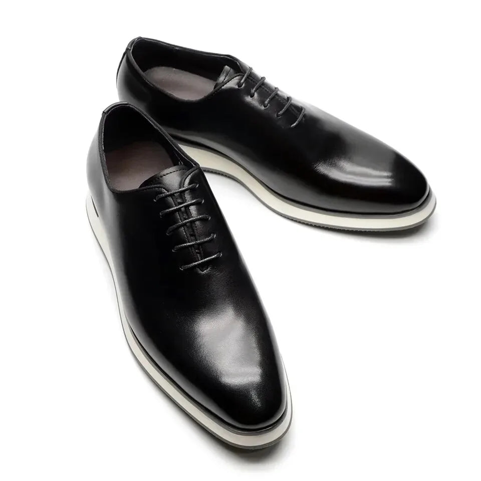 European Luxury Men Sneakers Genuine Cow Leather Monk Strap Basic Double Buckles Wingtip Brogue Casual Office Party Mens Shoes