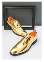 Luxury Silver Man Patent Leather Shoes Large Size 38-50 Party Dress Wedding Shoes Men Pointed toe Leather Shoes Designer Oxford