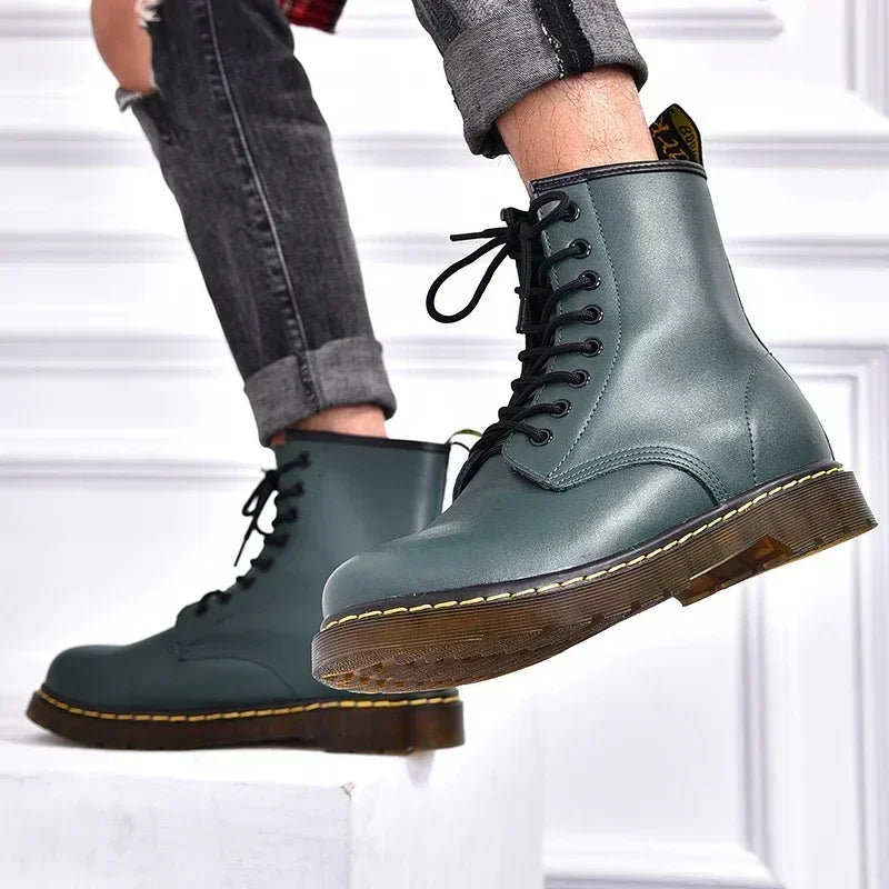 Designer Leather Men Boots Outdoor Mens Ankle Boots Winter Casual Shoes Lightweight Male Warm Work Boots Classic Handmade Boots