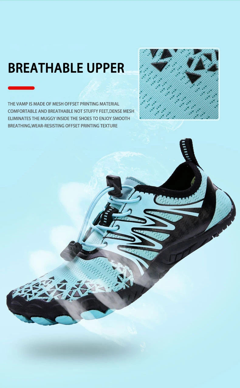 EOCENE Men Women Barefoot Outdoor Sports Aqua Shoes Quick-drying Beach Swimming Fitness Wading Hiking Cycling Water Sneakers