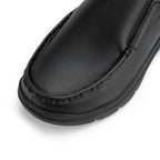 Fitville Men'S Shoes Wide Width Leather Slip-On Casual Shoes Lightweight For Swollen Feet With Arch Support Pain Relief