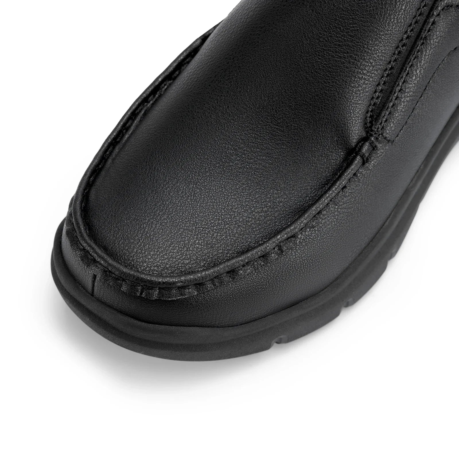 Fitville Men'S Shoes Wide Width Leather Slip-On Casual Shoes Lightweight For Swollen Feet With Arch Support Pain Relief