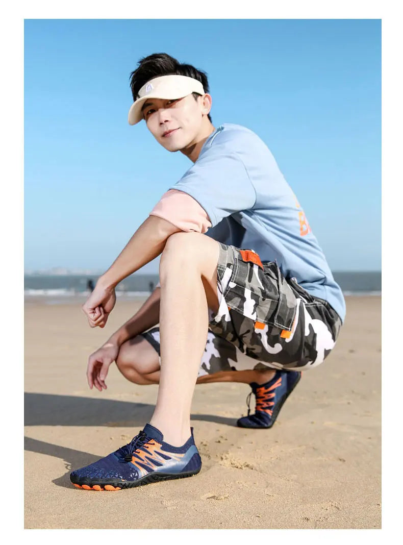 EOCENE Men Women Barefoot Outdoor Sports Aqua Shoes Quick-drying Beach Swimming Fitness Wading Hiking Cycling Water Sneakers