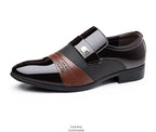 Oxford Shoes Men's Luxury Lacquer Wedding Shoe Pointed Toe Dress Shoes for Men Classic Business Men Leather Shoes Big Size 38-48