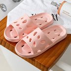Slippers Men Bathroom Water Leaky Slippers Summer Women Home Couples Non-slip Indoor Home Waterproof Sandals Super Light