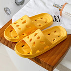 Slippers Men Bathroom Water Leaky Slippers Summer Women Home Couples Non-slip Indoor Home Waterproof Sandals Super Light