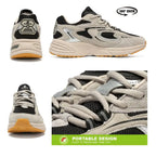 Bassploa Men Running Shoes New Casual Mesh Breathable Lace-Up Sport Shoes Male Fashion Lightweight Non-Slip Walking Shoes