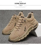 Men's Lightweight Sport Work oes Spring Construction Site Waterproof Non-Slip Wear-Resistant Slip-On Office Work Se oes