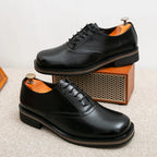 New Spring Autumn Fashion Men Shoes Men Leather Oxfords Shoes Casual Lace-up Formal Business Wedding Dress Shoes Big Size 38-46