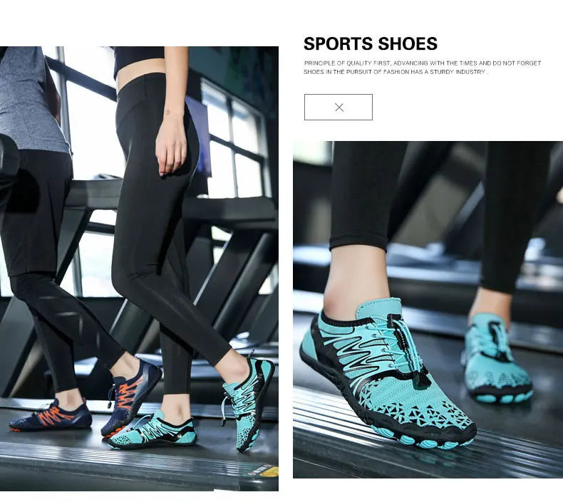 EOCENE Men Women Barefoot Outdoor Sports Aqua Shoes Quick-drying Beach Swimming Fitness Wading Hiking Cycling Water Sneakers