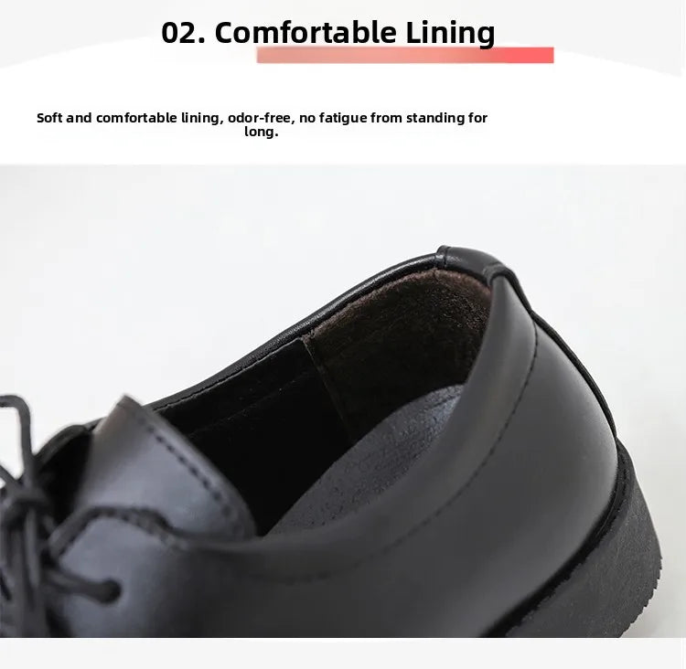 Youth Formal oes Men's Bla Suit oes Soft Bot Busin Interview Casual Wedding oes Leather round Toe Low Heel
