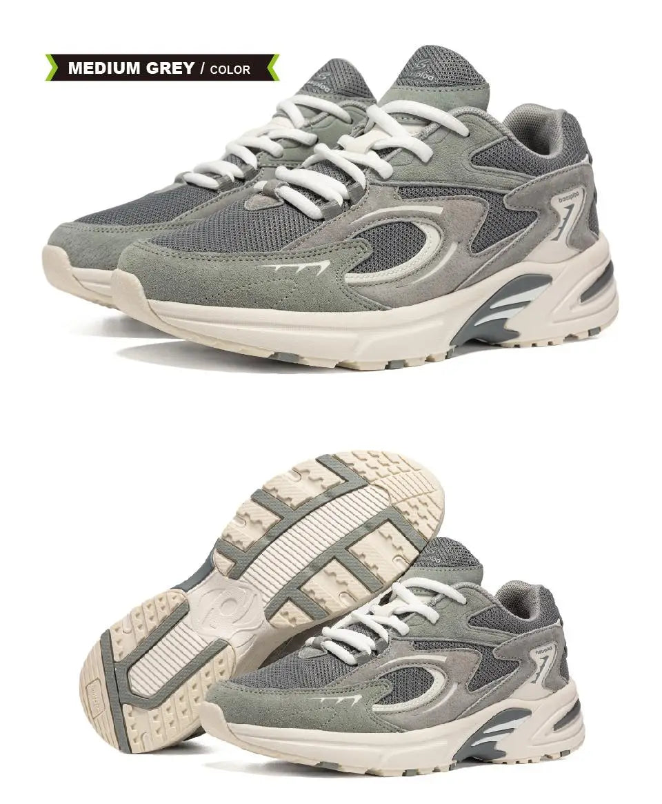Bassploa Men Running Shoes New Casual Mesh Breathable Lace-Up Sport Shoes Male Fashion Lightweight Non-Slip Walking Shoes