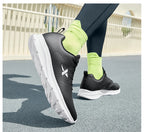 Xtep Running Shoes For Men 2024 Winter Leather Waterproof Sports Shoes Cushioning Wear-Resistant Jogging Sneakers 876419110051