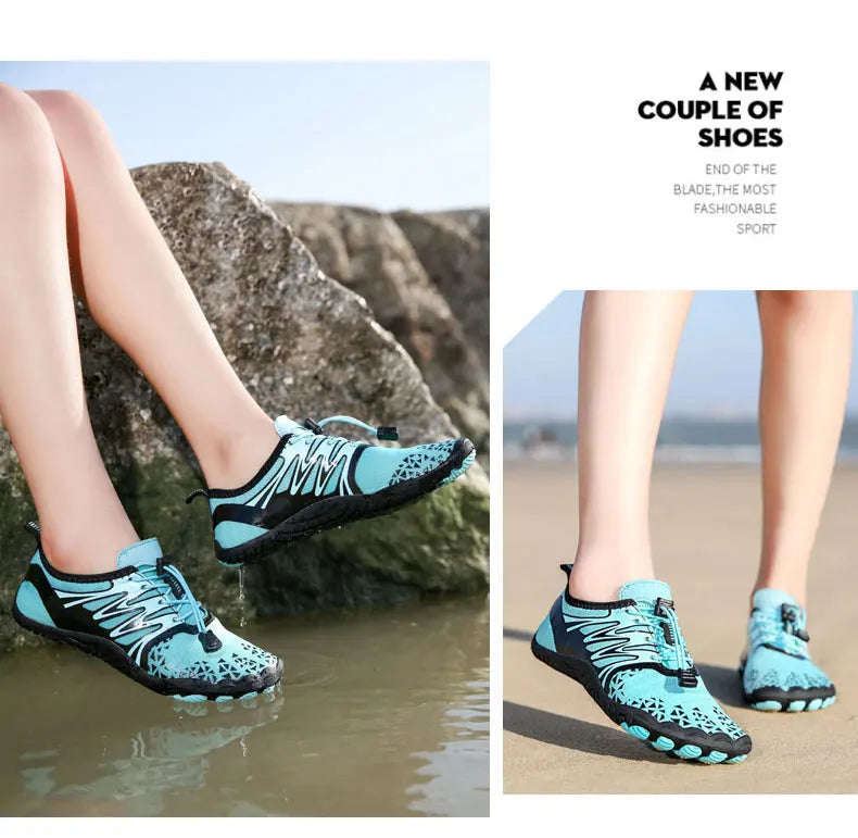 EOCENE Men Women Barefoot Outdoor Sports Aqua Shoes Quick-drying Beach Swimming Fitness Wading Hiking Cycling Water Sneakers